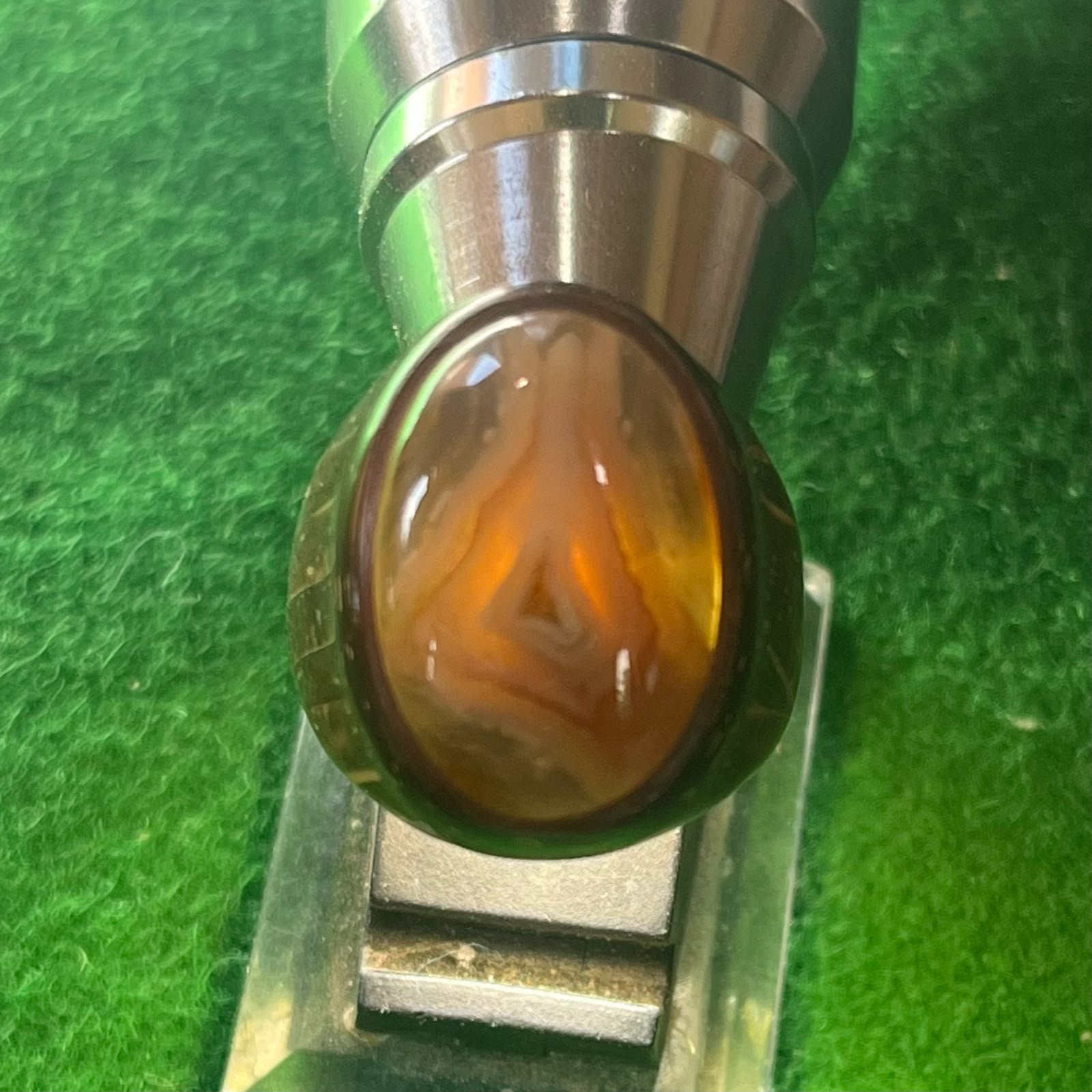 Akik Sulaiman Motif Ring Batok Kelapa