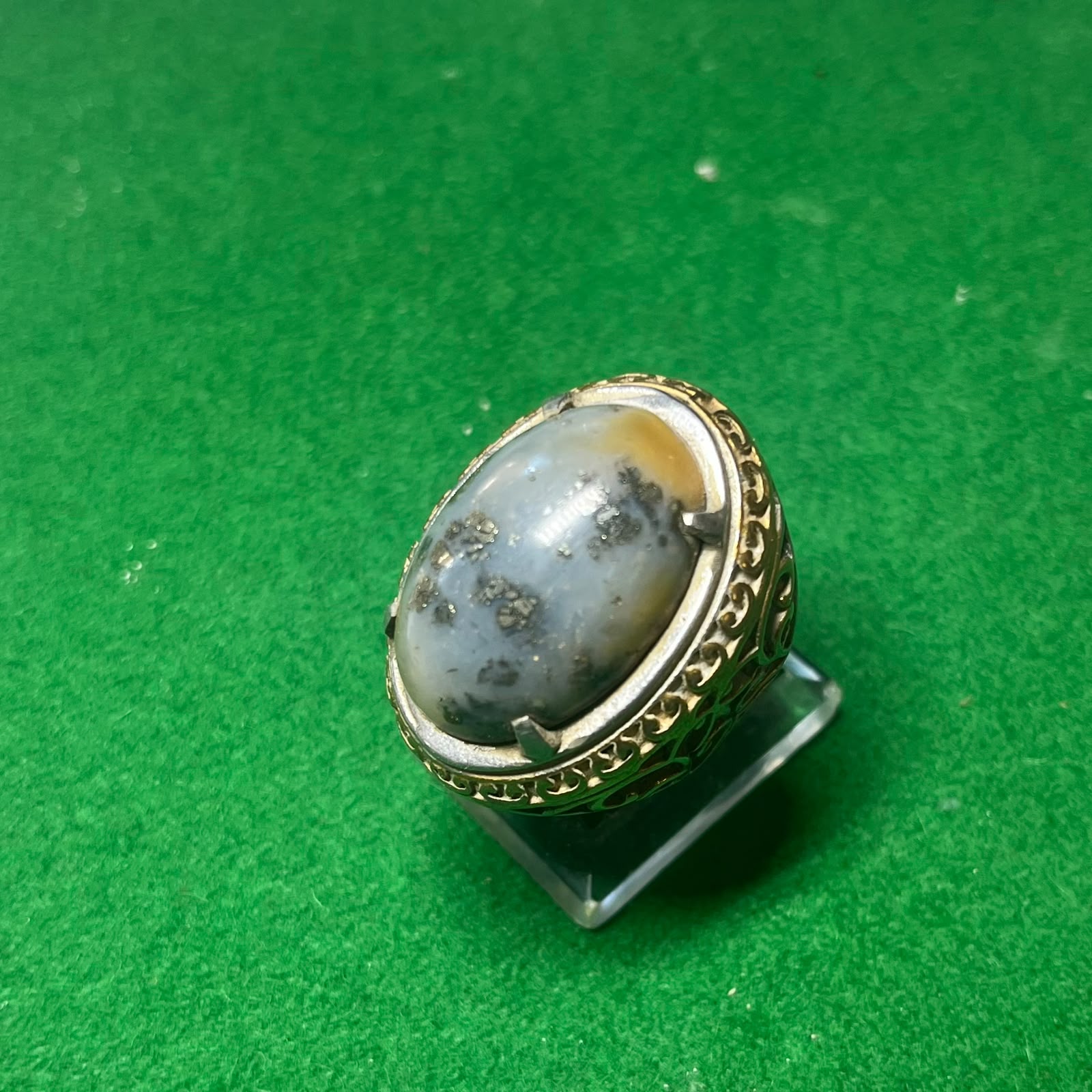 Batu Akik Badar Perak - Pyrite Agate