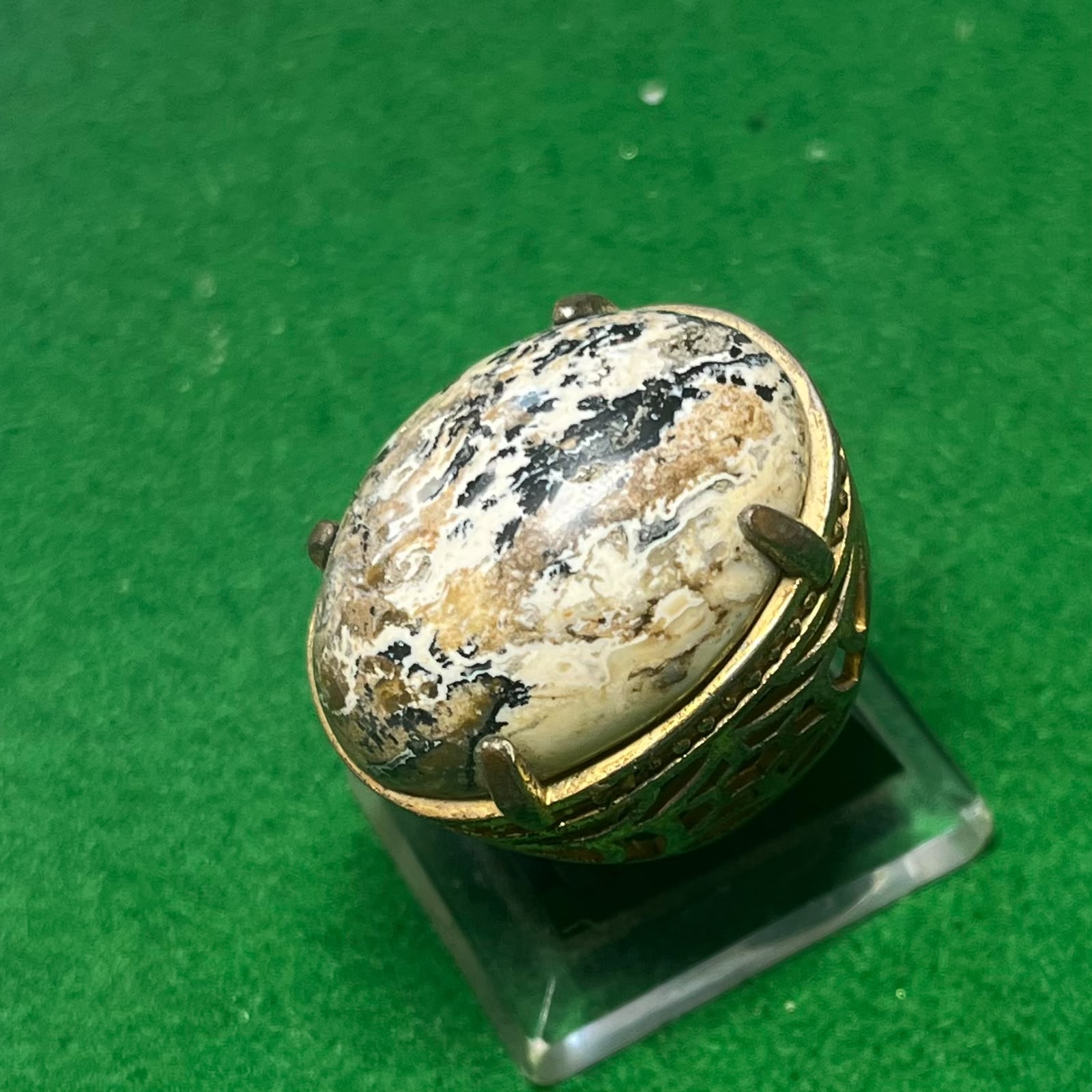 Batu Akik Gambar Motif Mozaik Alam Eksotis