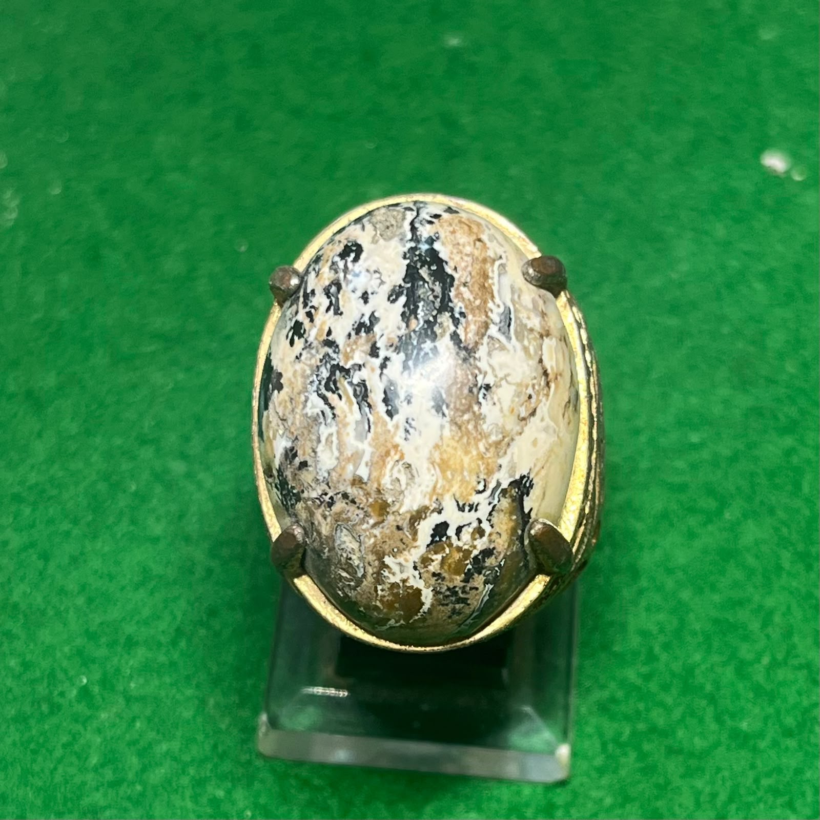 Batu Akik Gambar Motif Mozaik Alam Eksotis