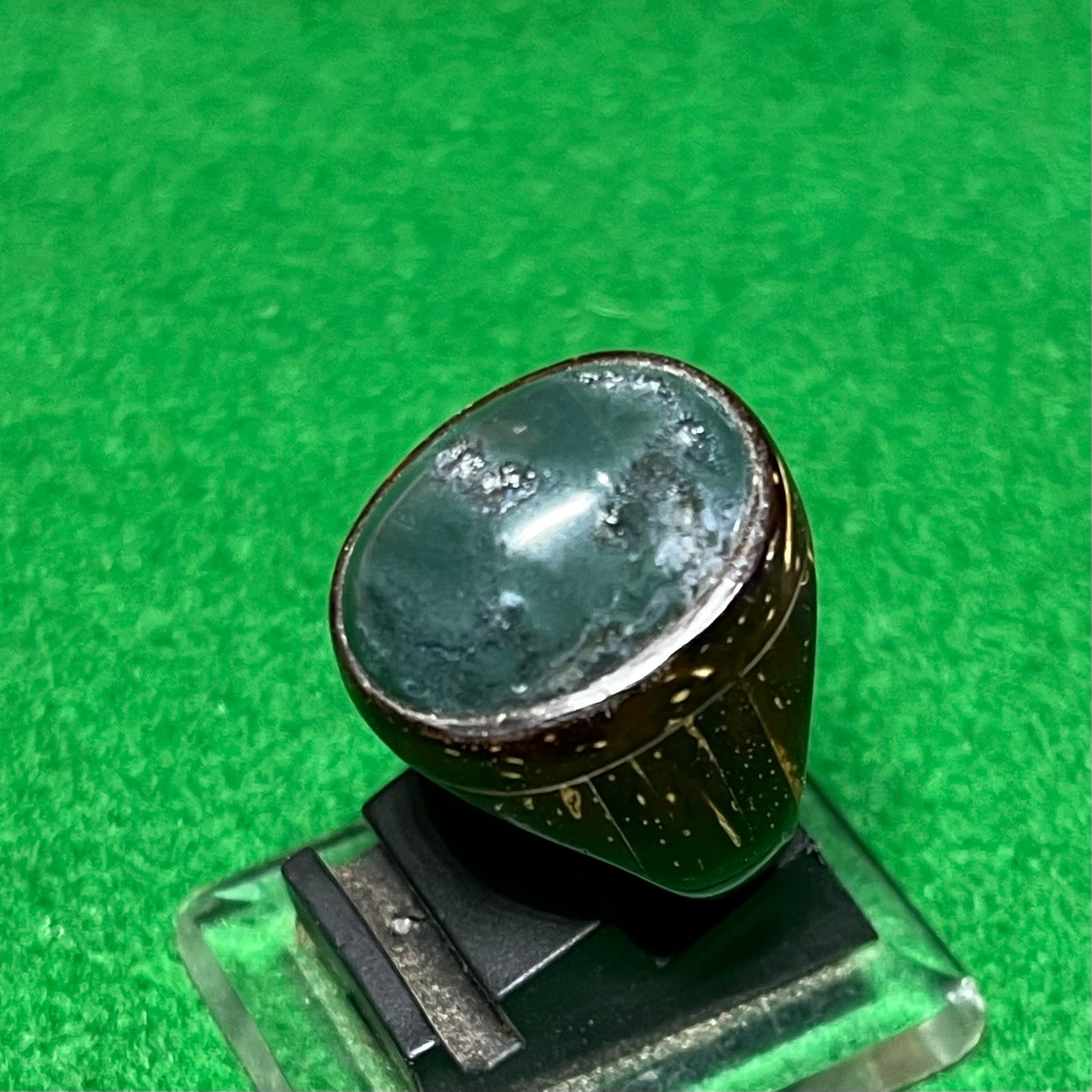 Batu Akik Hijau Lumut