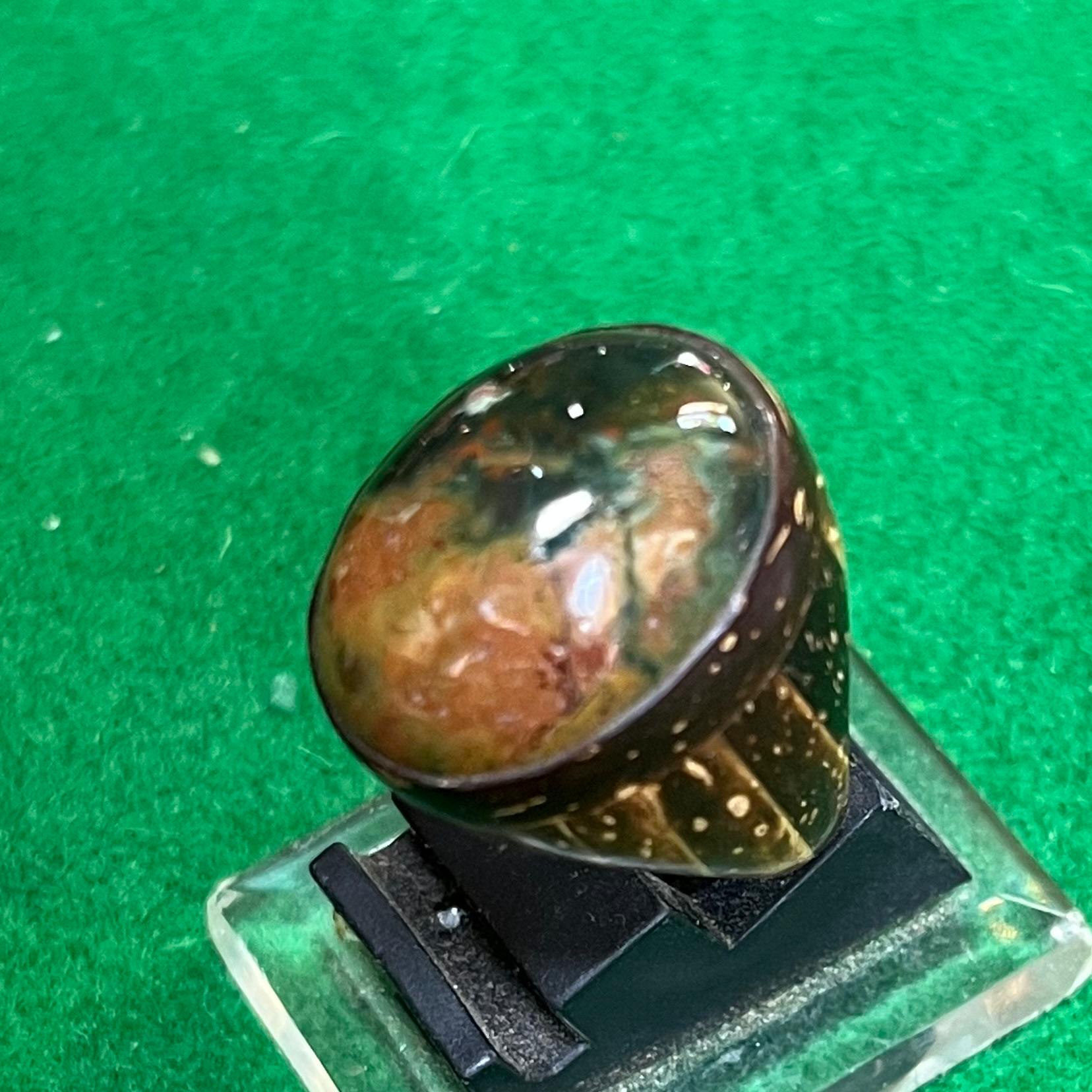 Batu Akik Klawing Ring Batok Kelapa