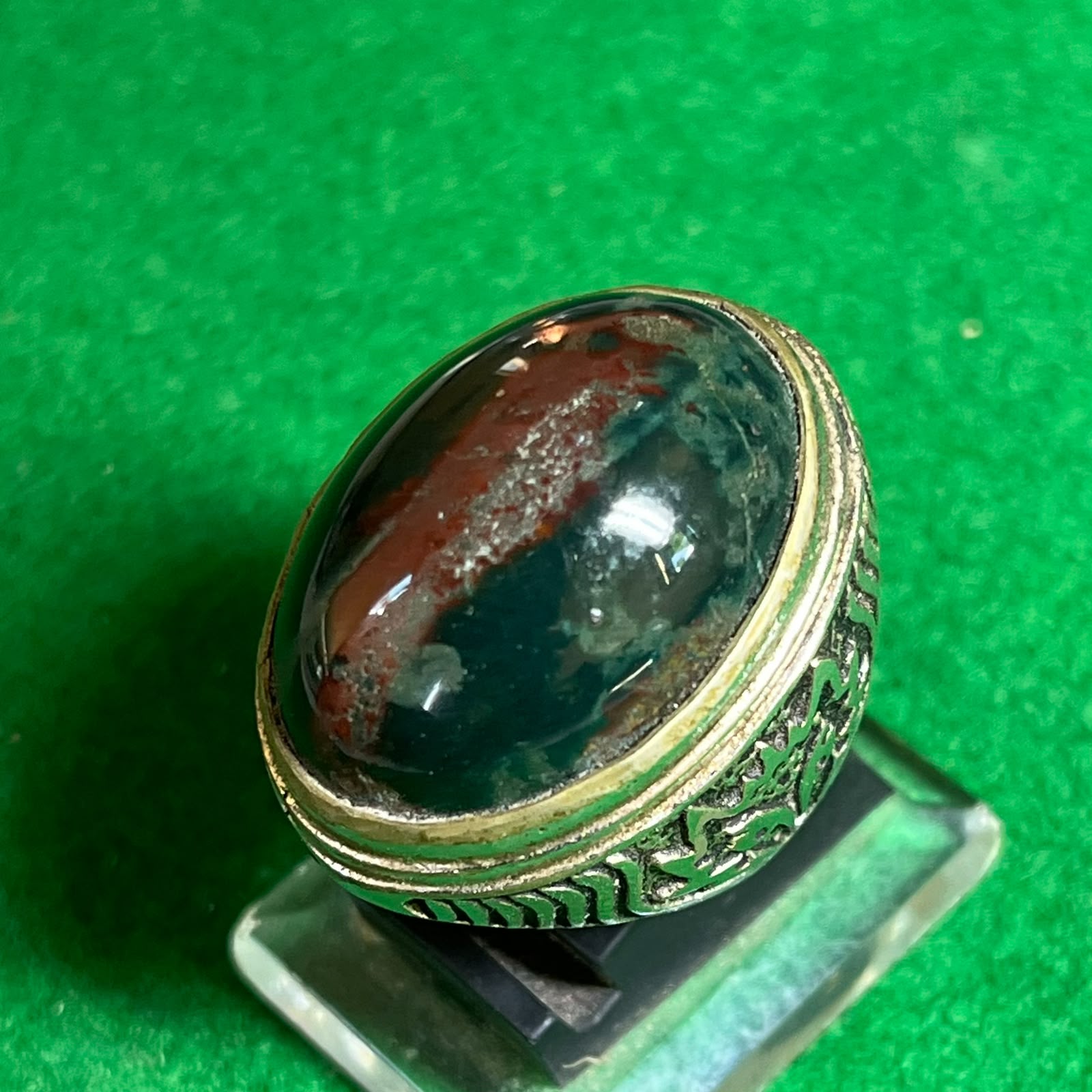 Batu Akik Nagasui Motif Jalur Merah