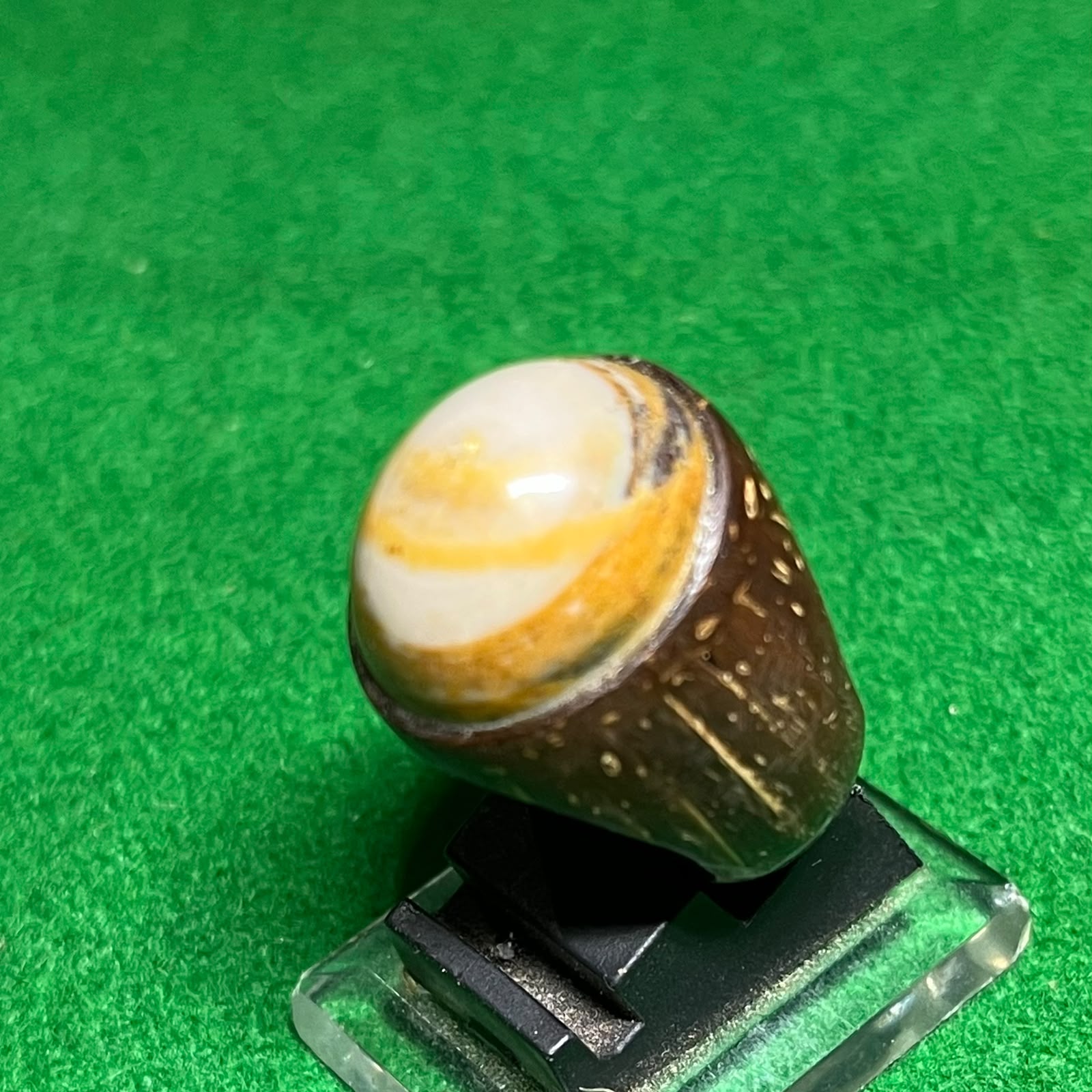 Batu Akik Puser Bumi Ring Batok Kelapa