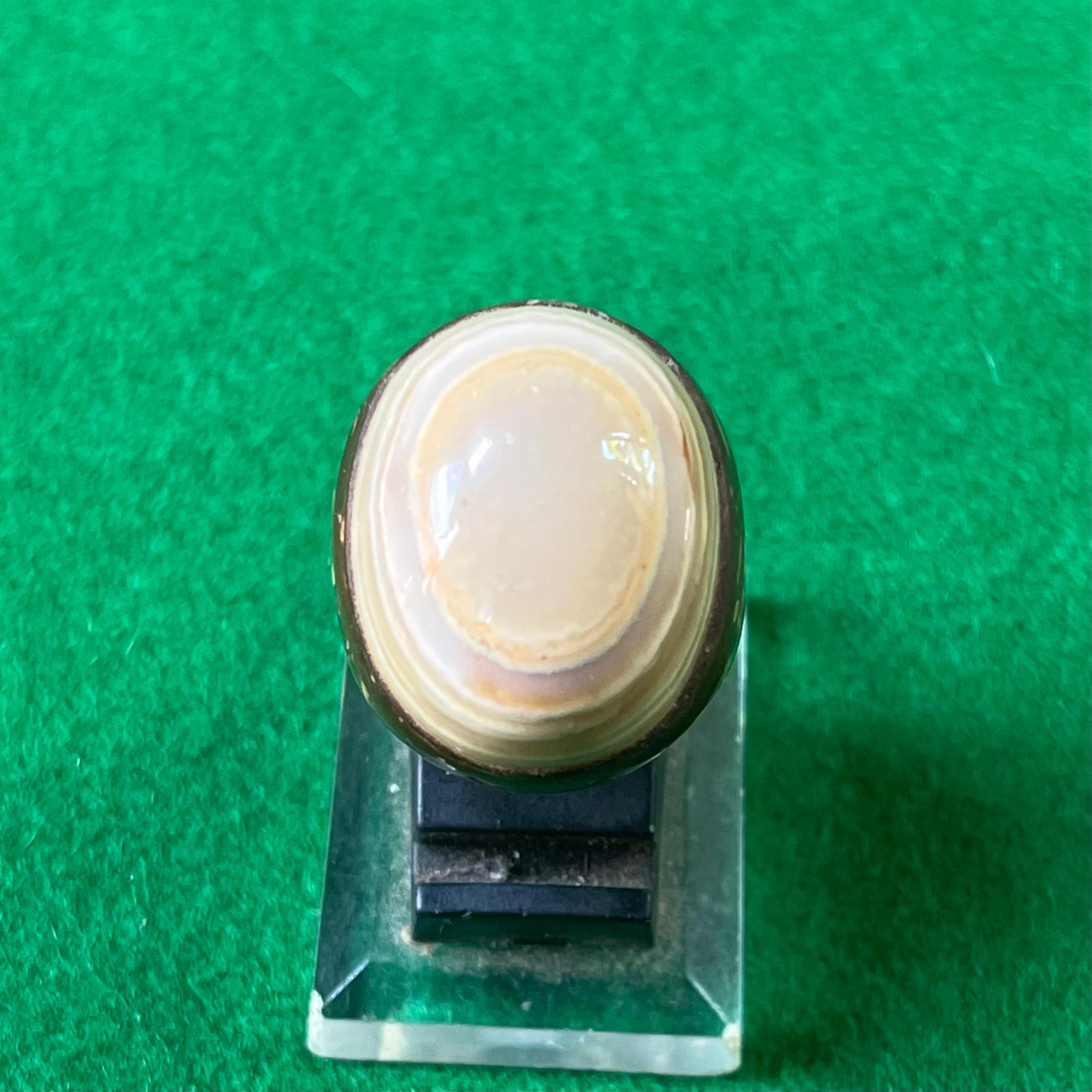 Batu Akik Puser Bumi Ring Batok Kelapa