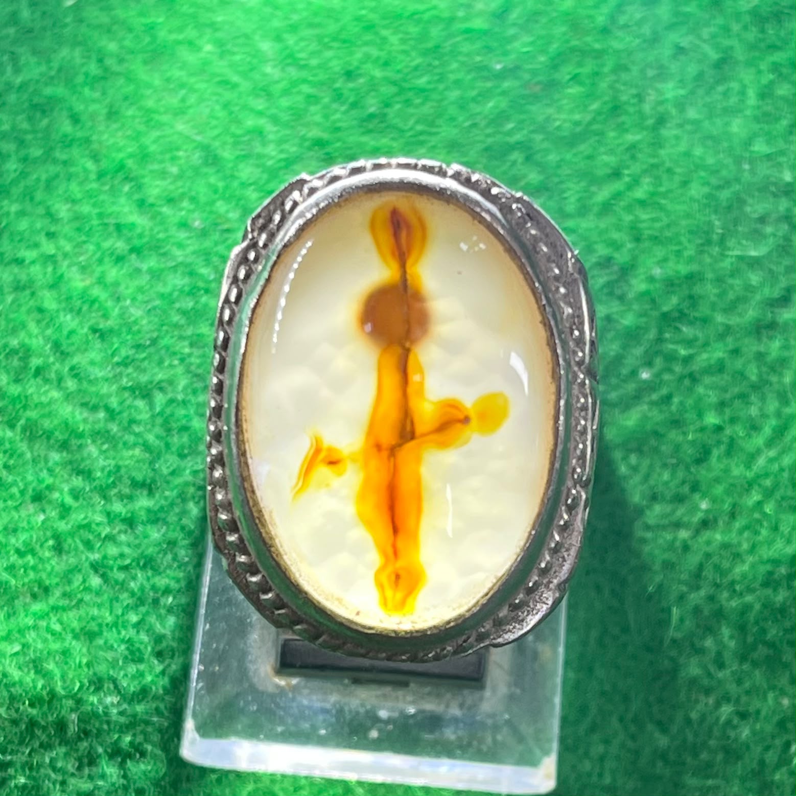 Batu Akik Sulaiman Motif Bilah Sakti
