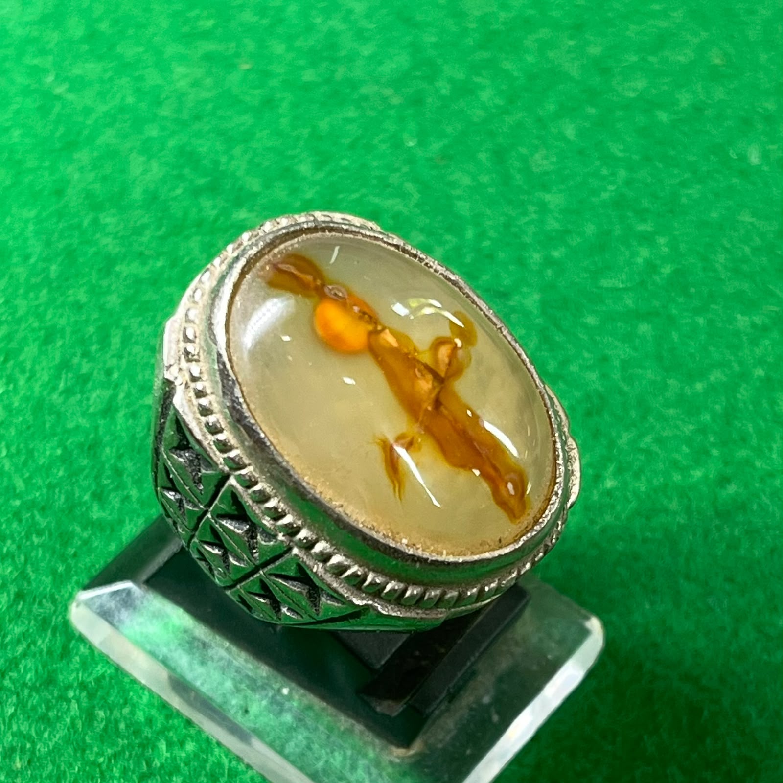 Batu Akik Sulaiman Motif Bilah Sakti