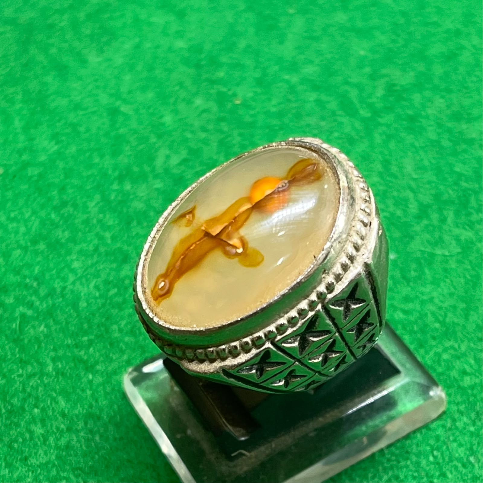 Batu Akik Sulaiman Motif Bilah Sakti