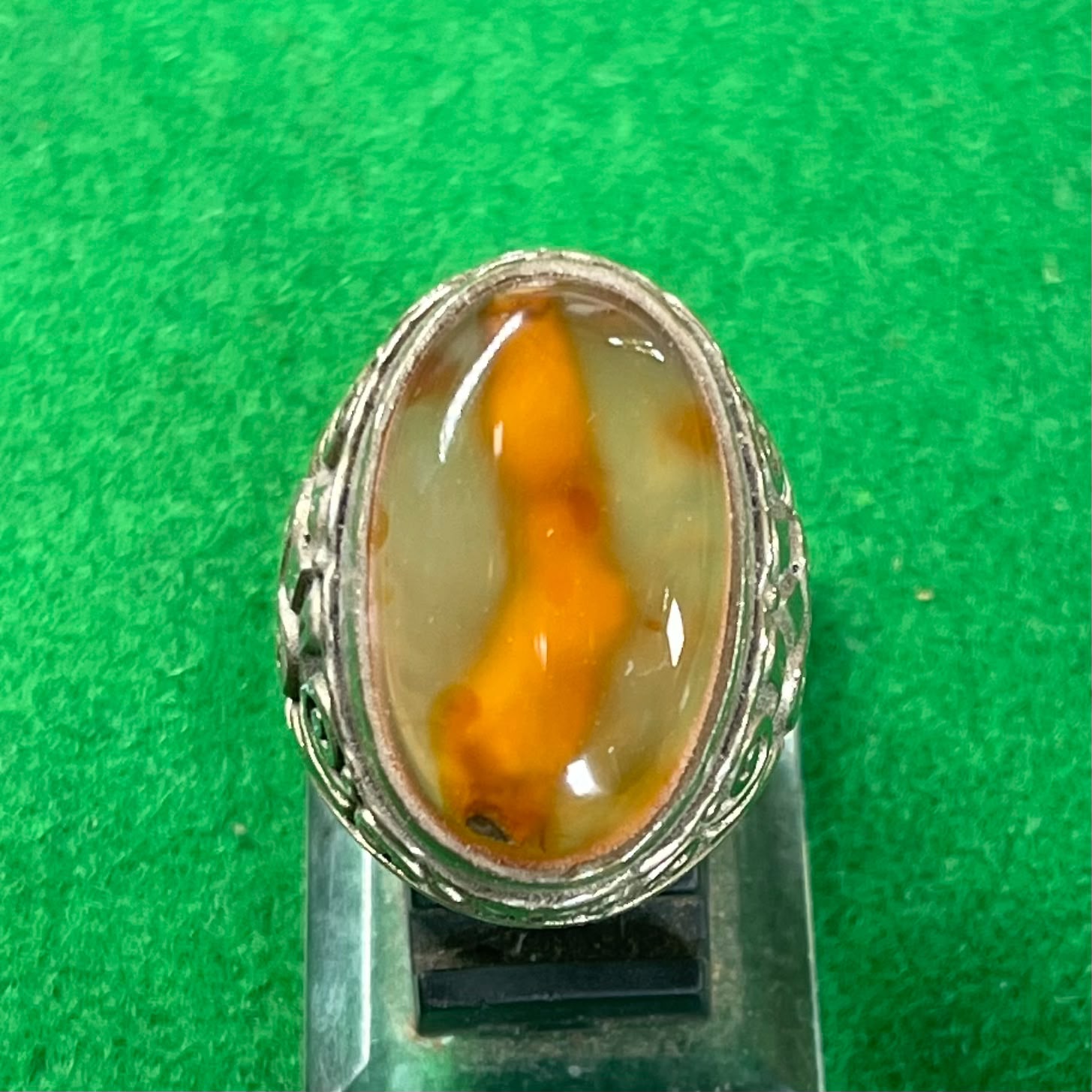 Batu Akik Sulaiman Motif Lidah Api