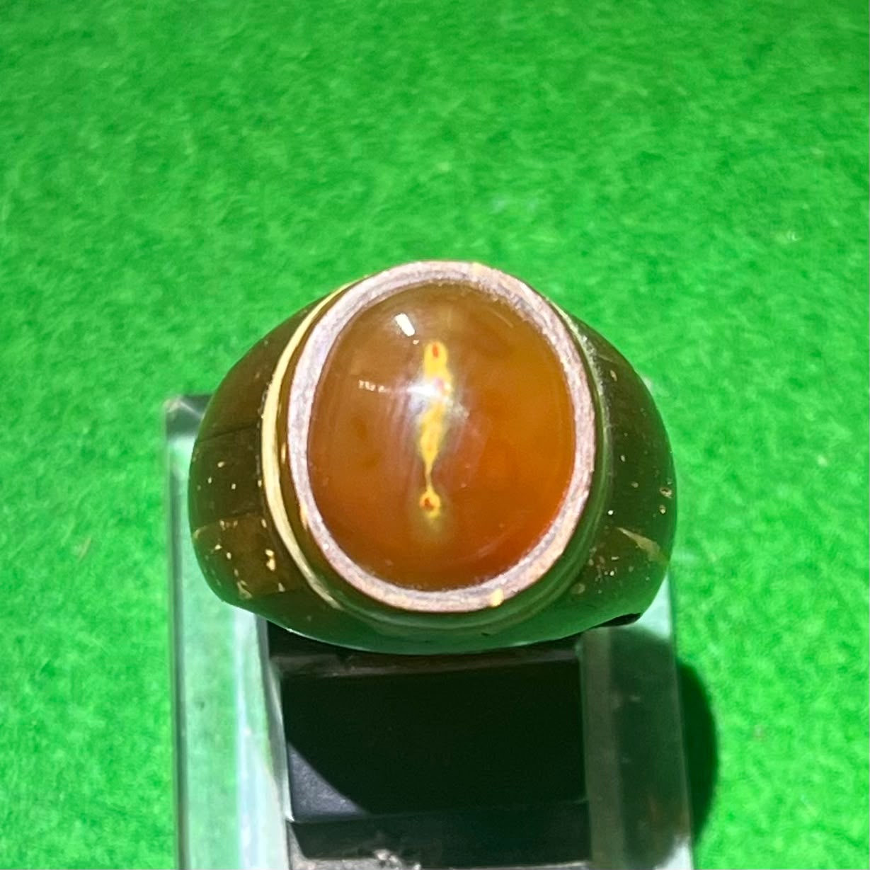 Batu Akik Sulaiman Motif Tanda Seru Alam