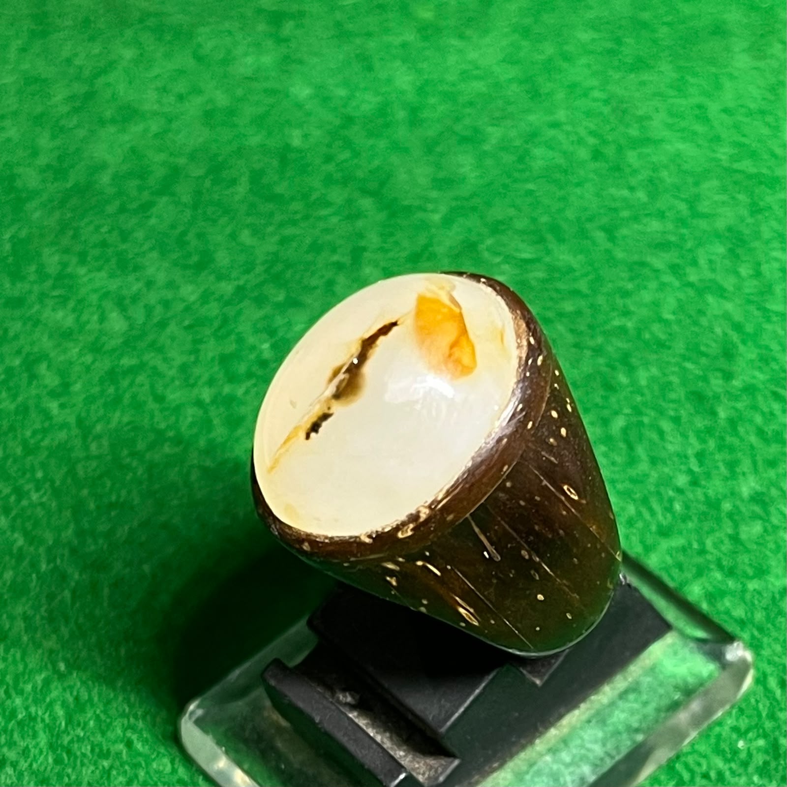 Batu Dendrit Natural Ring Batok Kelapa