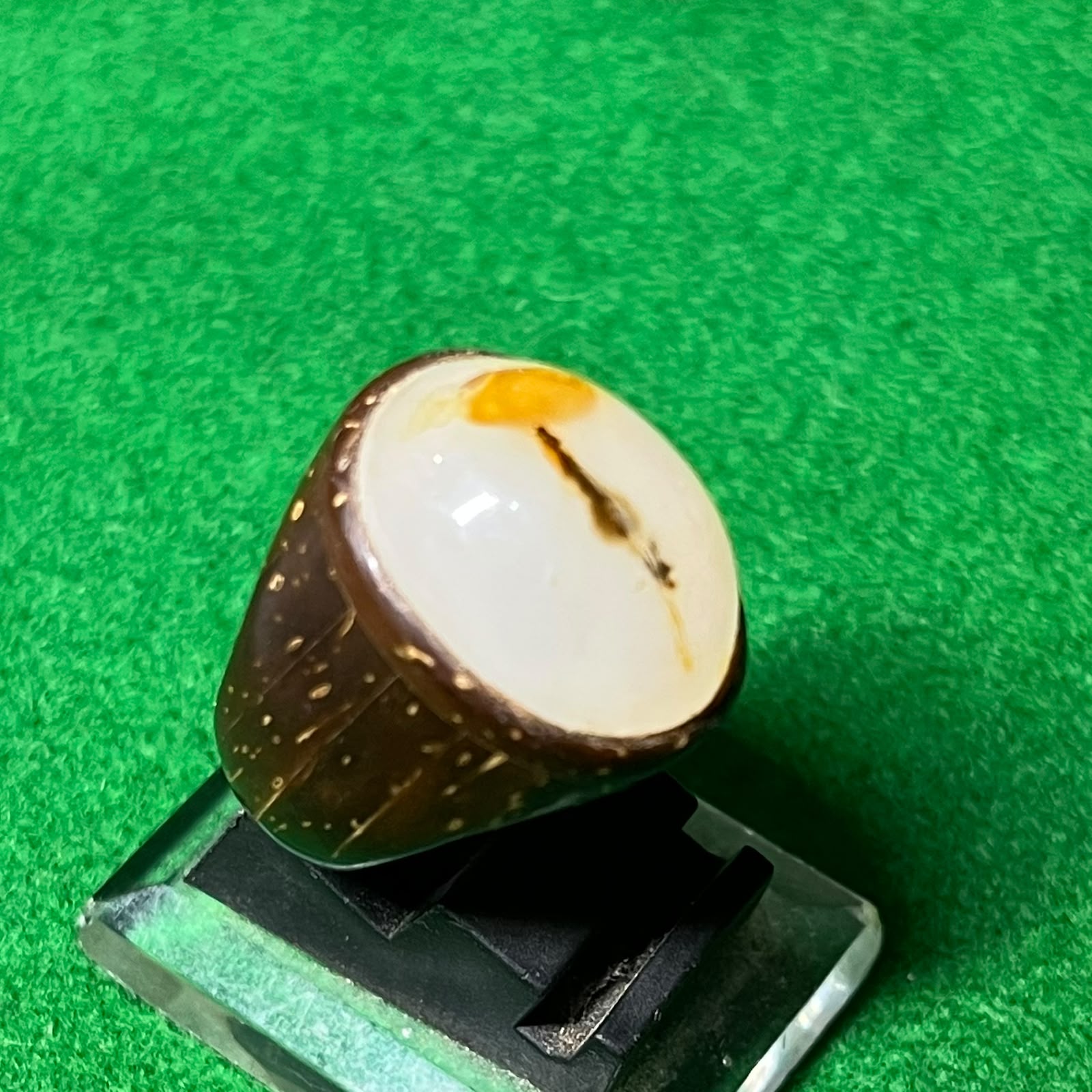 Batu Dendrit Natural Ring Batok Kelapa