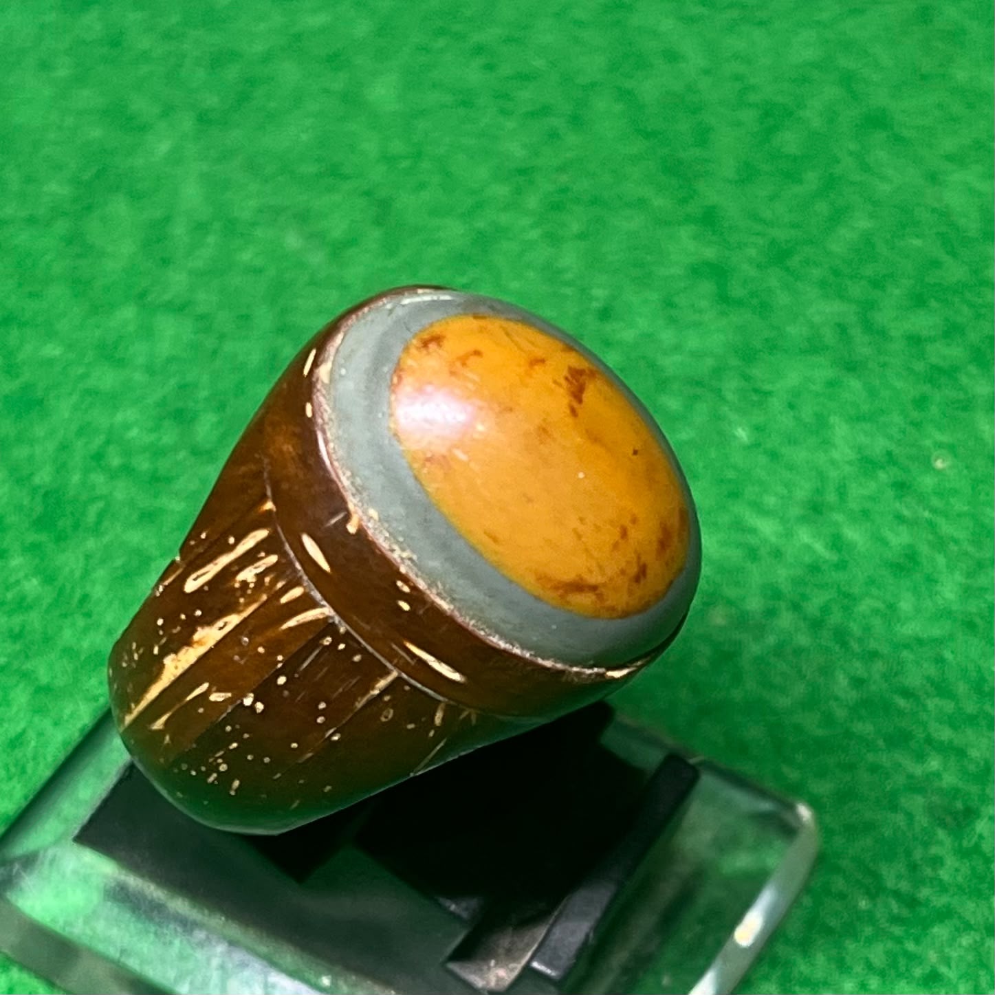 Batu Jasper Natural Motif Mata Dewa