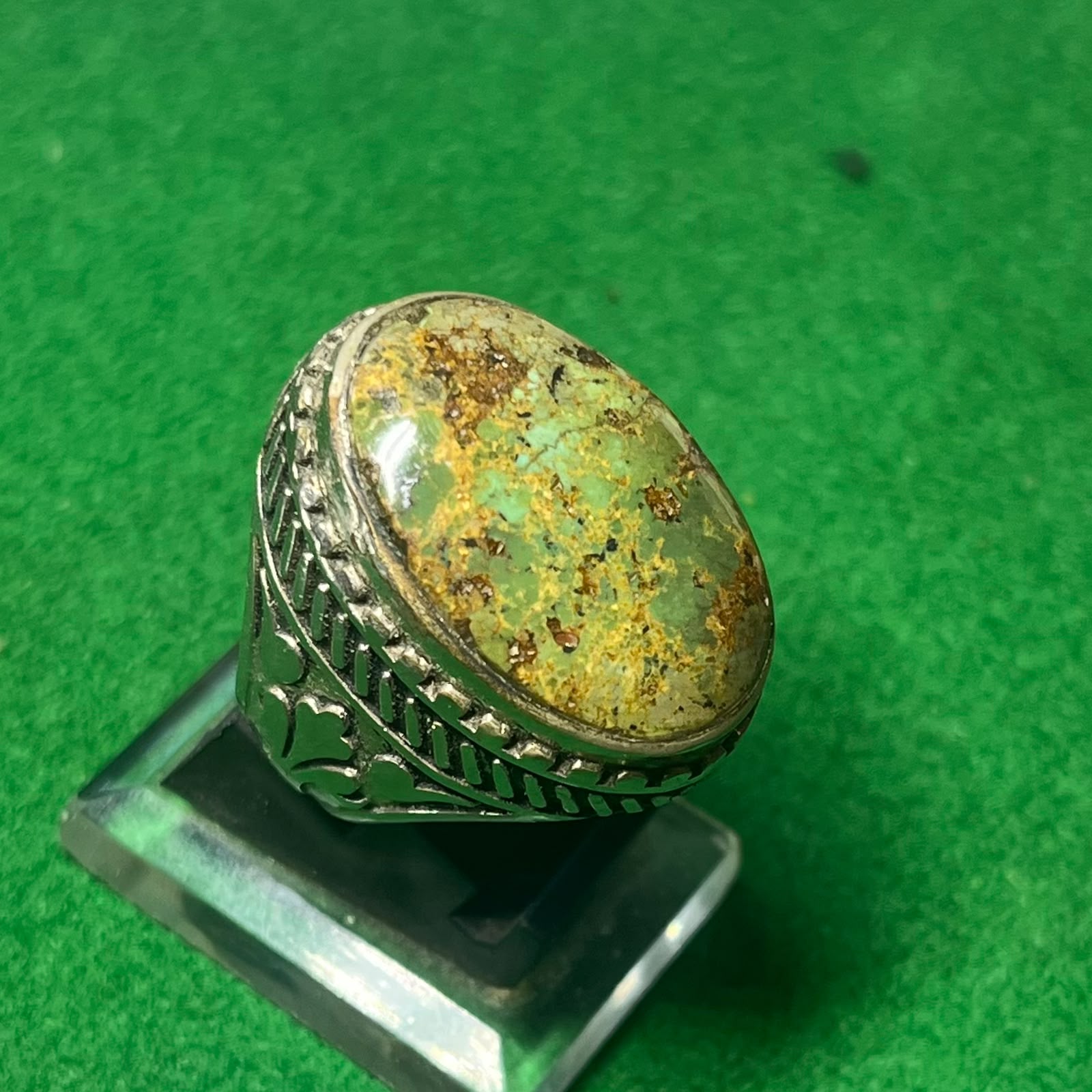 Batu Pirus Hijau Matrix